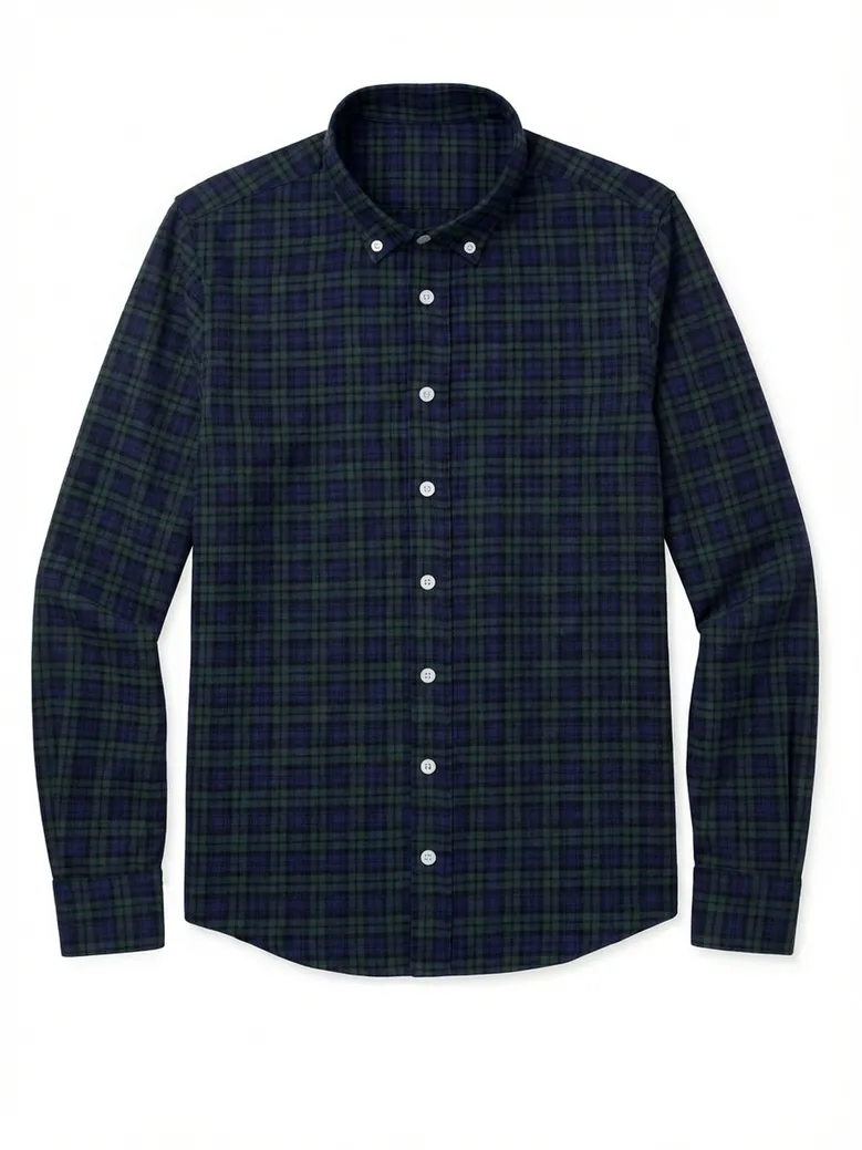 Bügelleichtes, schlichtes weißes Popeline-Hemd