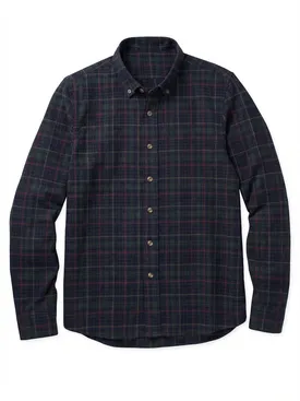 Grünes und blaues tartan-dickes Flanell hemd